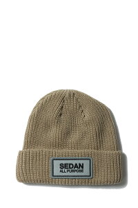 Maison Logo Beanie - SAND STONE (SD24F-CP04) SEDAN ALL PURPOSE(�Z�_�� �I�[�� �p�[�p�X)