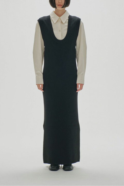 楽天市場】【ご予約会開催中】Uneck Knit Dress -BLACK(12420312  