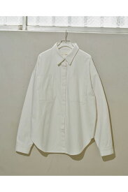 【受注会開催中】【P5倍】Cottontwill Over Shirts -WHITE(12420414) Todayful(トゥデイフル)