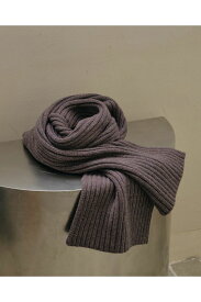 【受注会開催中】【P5倍】Rib Knit Muffler -SKY BLUE(12421017) Todayful(トゥデイフル)