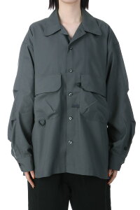 �yP5�{�zW's TECH SPORTS OPEN COLLAR SHIRT L/S - CHARCOAL (BE-82025L) DAIWA PIER39 -Women-(�_�C�� �s�A 39)