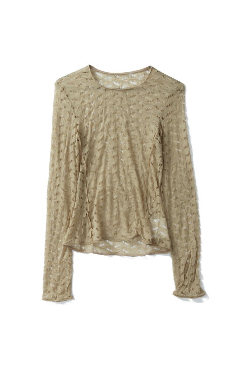 楽天市場】Jacquard Long T-shirts - BEIGE (12510602) Todayful 