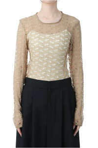 Jacquard Long T-shirts - BEIGE (12510602) Todayful(�g�D�f�C�t��)