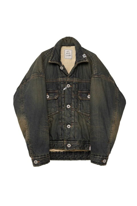 楽天市場】PUFFER DENIM JACKET(A13BL026)-INDIGO-* MIHARA YASUHIRO 