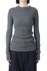 Boatneck Rib Knit -CHARCOAL GRAY (12510505) Todayful(�g�D�f�C�t��)