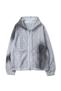 yP5{zEP.7 01 HOODIE ZIP UP - LIGHT GRAY (EP7HDZ01-LG) XLIM(GNX)