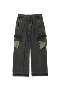 yP5{zEP.7 05 TROUSERS - BLACK (DENIM) (EP7TR5-BK) XLIM(GNX)