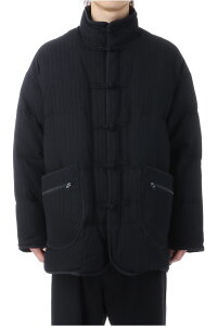 PIN STRIPE CHINESE DOWN JACKET / BLACK (PC-031-3606) Porter Classic(�|�[�^�[�N���V�b�N)