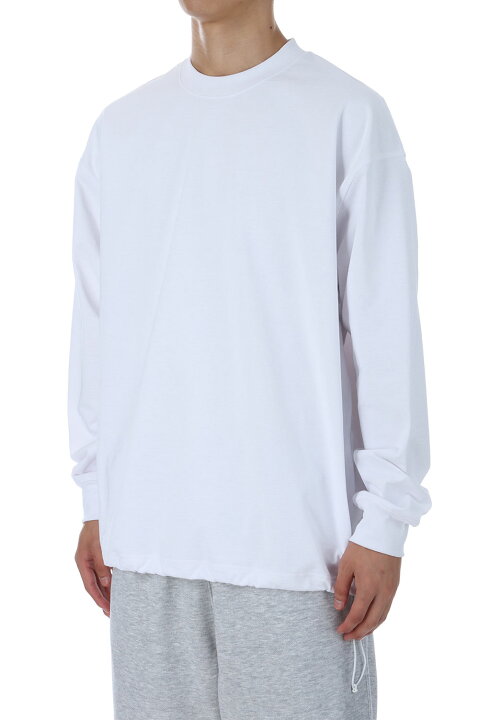 楽天市場】TECH DRAWSTRING TEE L/S - WHITE (BE-31025W) DAIWA PIER39 