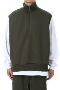 �yP10�{�zTECH SWEAT ZIP VEST PULLOVER - BROWN KHAKI (BE-55025W) DAIWA PIER39(�_�C�� �s�A39)