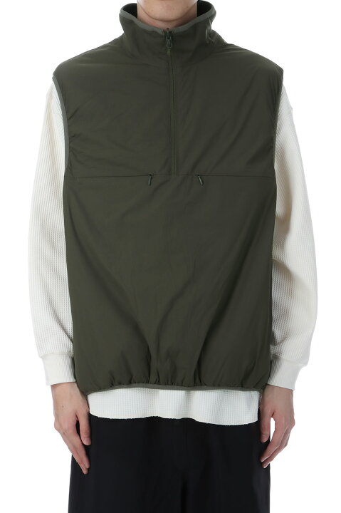 楽天市場】TECH REVERSIBLE PULLOVER PUFF VEST - BROWN KHAKI (BW 