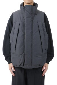 WINDSTOPPER(R) FIELD DOWN VEST - CHARCOAL (BW-18025W) DAIWA PIER39(_C sA39)