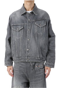 �yP10�{�zDISTORTED CUTTING DENIM JACKET - BLACK (25AW24BL235) doublet(�_�u���b�g)