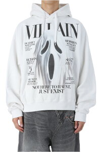 �yP10�{�zVILLAIN COVER PRINT HOODIE - WHITE (25AW47CS410) doublet(�_�u���b�g)