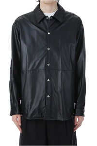 LEATHER SHIRTS JACKET - BLACK (253-60407) Universal Products(���j�o�[�T���v���_�N�c)