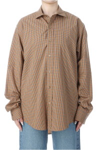 PECK CHECKED SHIRT - BEIGE (25AMSBL06) Shinzone(�V���]�[��)