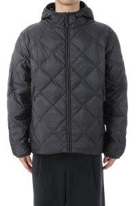 BASE LT DOWN HOODED JACKET - CHARCOAL BLACK (AW25003) Hiking Patrol(�n�C�L���O�p�g���[��)