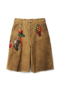 �yP10�{�zVEGETABLE EMBROIDERY CUT-OFF PANTS - BEIGE (26SS19PT350) doublet(�_�u���b�g)
