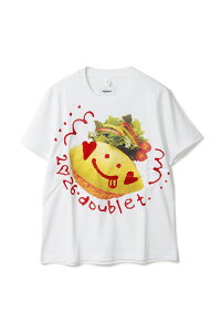 �yP10�{�zKETCHUP MESSAGE OMURICE T-SHIRT - WHITE (26SS30CS426) doublet(�_�u���b�g)