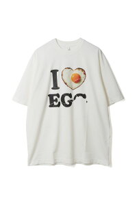 �yP10�{�zI LOVE EGG T-SHIRT - WHITE (26SS33CS428) doublet(�_�u���b�g)