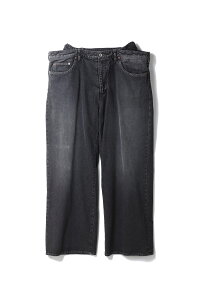 �yP10�{�zFLOATING WAIST DENIM PANTS - BLACK (26SS15PT336) doublet(�_�u���b�g)