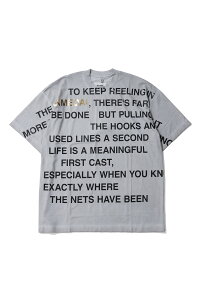 �yP10�{�zKINMEDAI LINE MESSAGE TEE - ASH (26SS32CS427) doublet(�_�u���b�g)