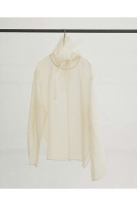 Sheer Tie Blouse - ECRU (12610415) Todayful(�g�D�f�C�t��)