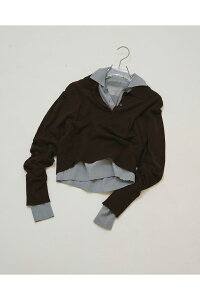 Layered Polo Knit - CHOCOLATE (12610508) Todayful(�g�D�f�C�t��)