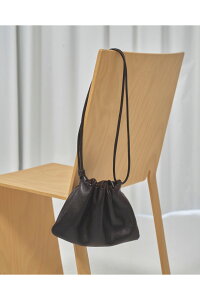 Drawstring Leather Bag - DARK BROWN (12611020) Todayful(�g�D�f�C�t��)