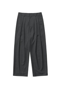 Narrow Stripe Tapered Slacks / HEATHER CHARCOAL (AOFSPT017) ANOTHER OFFICE(�A�i�U�[�E�I�t�B�X)