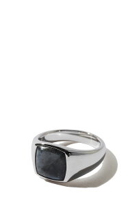 Kay Ring Larvikite - SILVER / LARVIKITE (101505) TOMWOOD(�g���E�b�h)