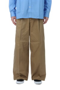 �yP10�{�z2TUCK WIDE CHINO TROUSERS - CAMEL (253-60502) Universal Products(���j�o�[�T���v���_�N�c)