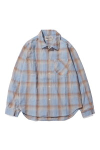 Vintage Check Shirt - BLUE (RN30389056) Remi Relief(���~�����[�t)