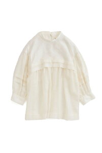 SHEER TUCK BLOUSE - 01 WHITE (26SMSBL03) Shinzone(�V���]�[��)