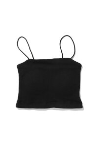 Square Bra Top - BLACK (KM25SUT01) PALM(�p�[��)