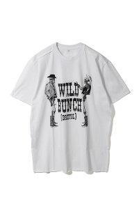 WILD BUNCH×AKA SIX×FRAGMENT / T-SHIRT - COWBOYS / WHITE×BLACK (TSWC01) AKA SIX by Simon Barker(�G�[�P�[�G�[�V�b�N�X�o�C�T�C�����o�[�J�[)