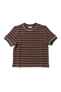Border Ringer Tee -CHOCOLATE (12610619) Todayful(�g�D�f�C�t��)