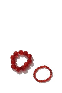 2set Orb Stone Ring -RED (12610908) Todayful(�g�D�f�C�t��)