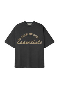 TRAINING 90S SHORT SLEEVE TEE - FADED IRON GREY (125SP264111F) ESSENTIALS(�G�b�Z���V�����Y)