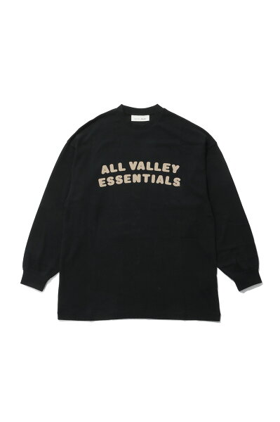 MERCH LONG SLEEVE TEE - VINTAGE BLACK (RW00280) ESSENTIALS(エッセンシャルズ)