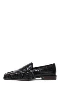 Squaretoe Gather Loafers - DARK BROWN (12521007) Todayful(�g�D�f�C�t��)