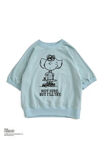 PEANUTS HALF SLEEVE SWEATSHIRT - 81 LIGHT BLUE (26MMSCU17) Shinzone(�V���]�[��)