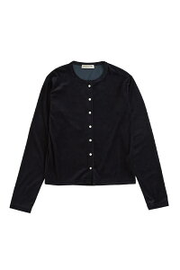 VELOUR CARDIGAN - 85 NAVY (26AMSCU05) Shinzone(�V���]�[��)