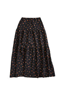 TINY BLOSSOM PRINTED SKIRT - 07 BLACK (26AMSSK01) Shinzone(�V���]�[��)
