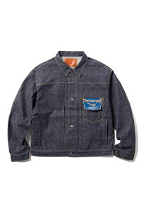 �yP5�{�zRECYCLED WASTE SUVIN COTTON YARN 14oz. DENIM BLOUSE WWII MODEL - N.NAVY (GL16001N ) Gold(�S�[���h)