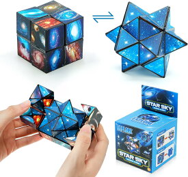 魔方 2 in 1セット ジックスターキューブ 2in 1立体キューブ 折りたたみキューブ 無限キューブパズル 無限キューブ ユークリッドキューブ インフィニティキューブ ストレス解消 育脳 脳トレ 知能ゲーム 知育玩具
