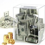 貯金箱 アクリル 鍵付き 900万円まで収納可能 大人用子供用貯金箱 繰り返し入金可能 透明 投票箱 透明 お…