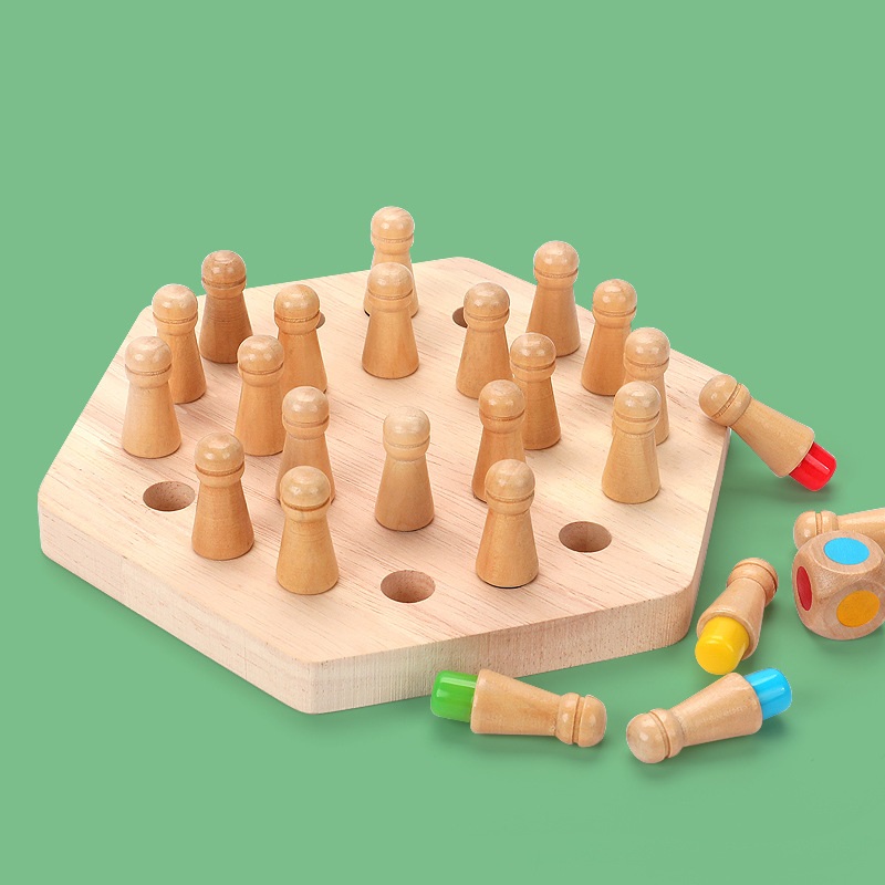 楽天市場】メモリーチェス 木製 子供の知的なおもちゃカラフルな
