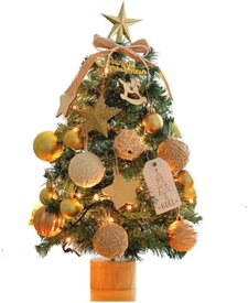 クリスマスツリー スクトップデスクトップ ミニチュアのクリスマスツリー装飾された松の小さな松クリスマスツリーの飾り クリスマスの雰囲気 家の飾るクリスマスツリー (色 : 緑, サイズ : Free size)