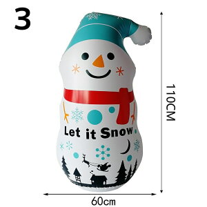 クリスマスダルマ クリスマス置物 オーナメント サンタクロース 雪だるま サンタ バルーン 風船 水注ぐ 倒れない 巨大 ロッキング デコレーション クリスマス飾り パーティ クリスマス店舗